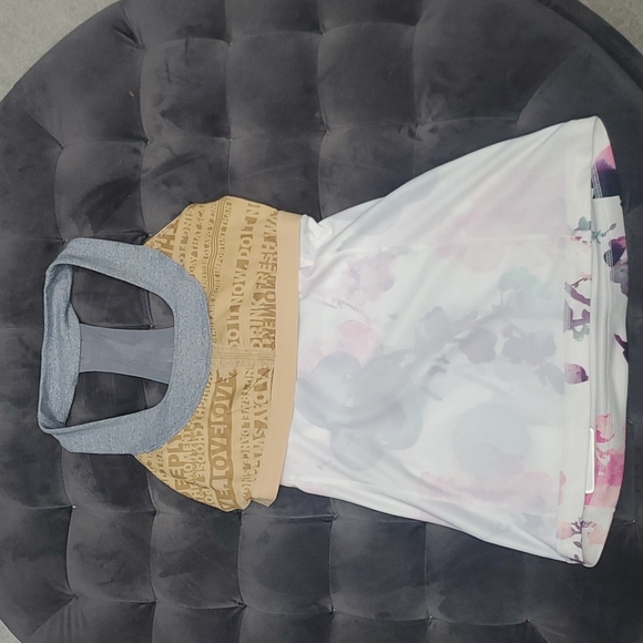 Rare BNWT lululemon blurred blossom print scoop neck tank size 4 - Picture 7 of 9